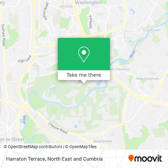 Harraton Terrace map