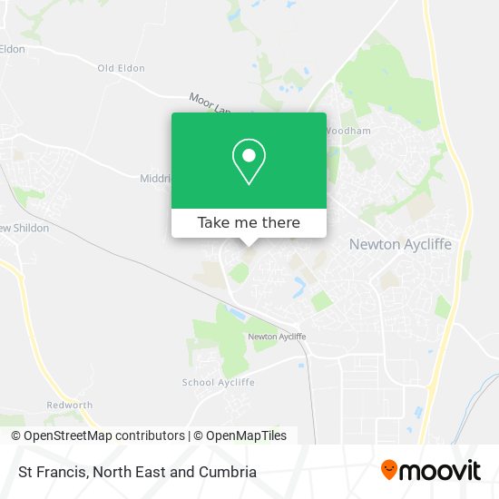 St Francis map