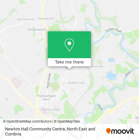 Newton Hall Community Centre map