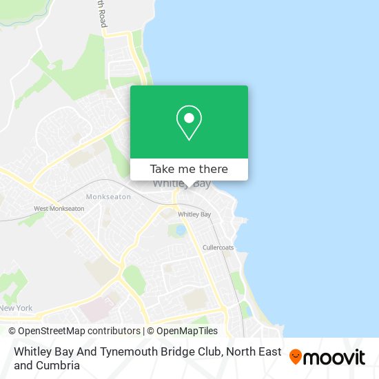 Whitley Bay And Tynemouth Bridge Club map