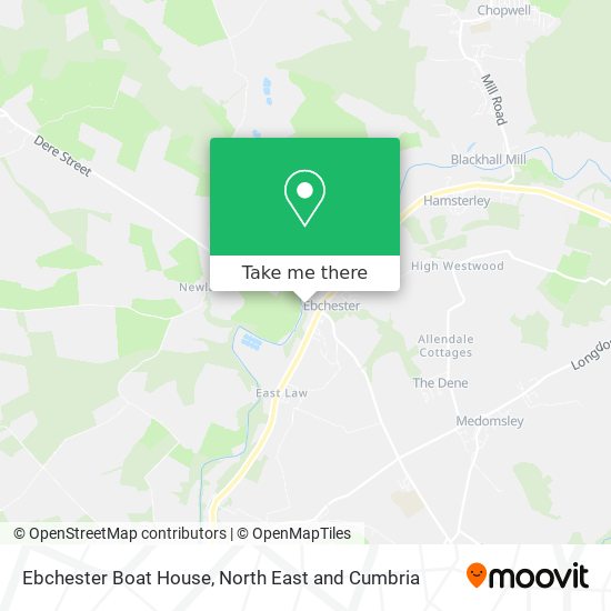 Ebchester Boat House map