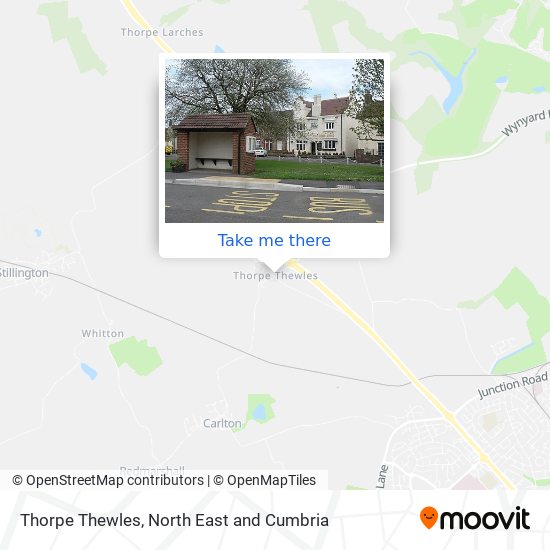 Thorpe Thewles map