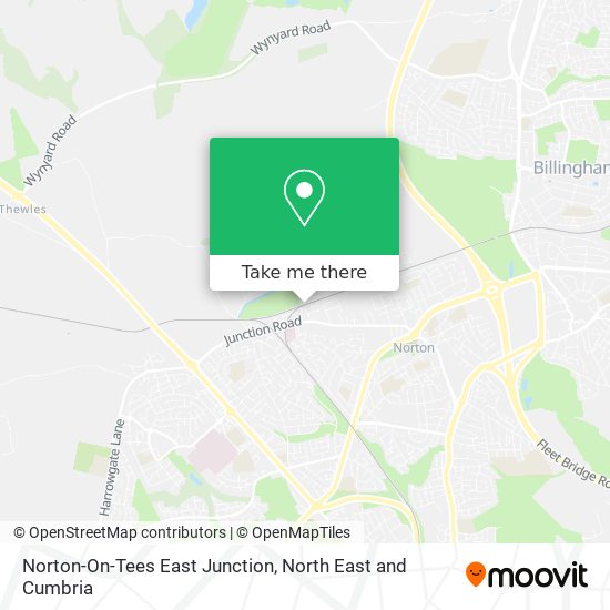 Norton-On-Tees East Junction map