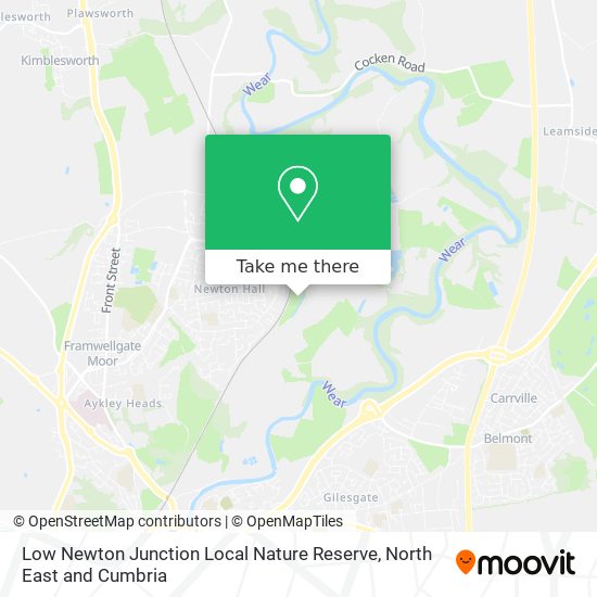 Low Newton Junction Local Nature Reserve map