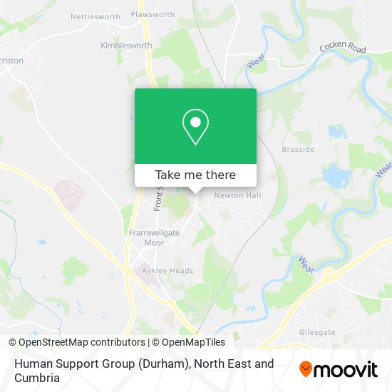 Human Support Group (Durham) map