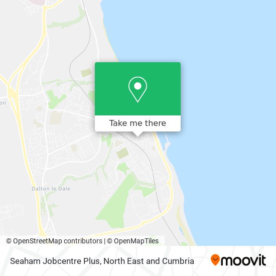 Seaham Jobcentre Plus map