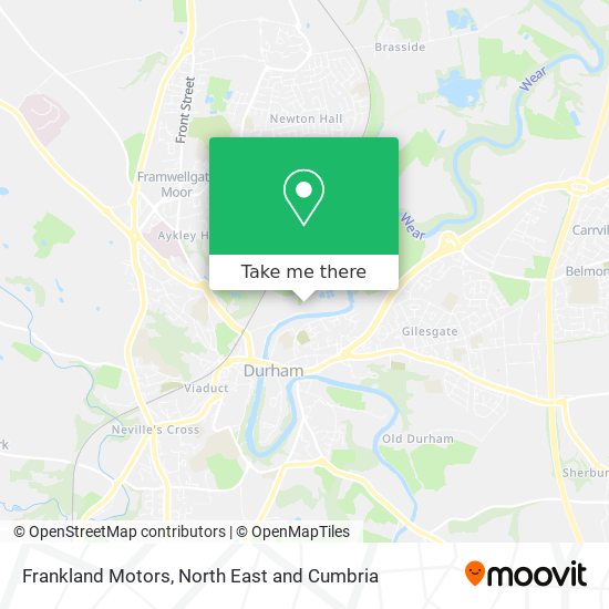 Frankland Motors map