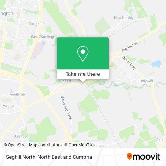 Seghill North map
