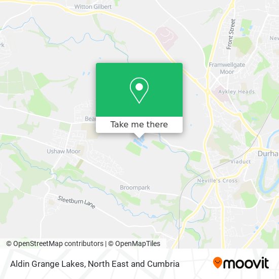 Aldin Grange Lakes map