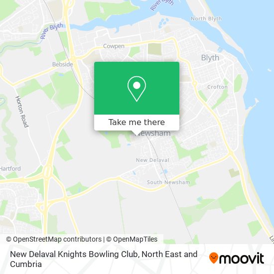 New Delaval Knights Bowling Club map