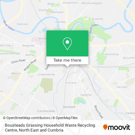 Bousteads Grassing Household Waste Recycling Centre map