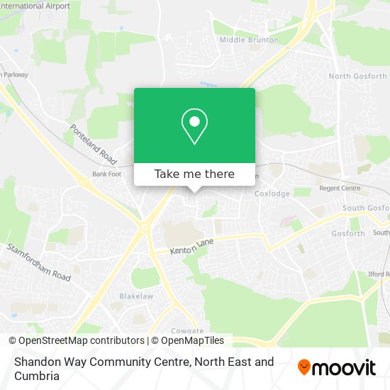 Shandon Way Community Centre map