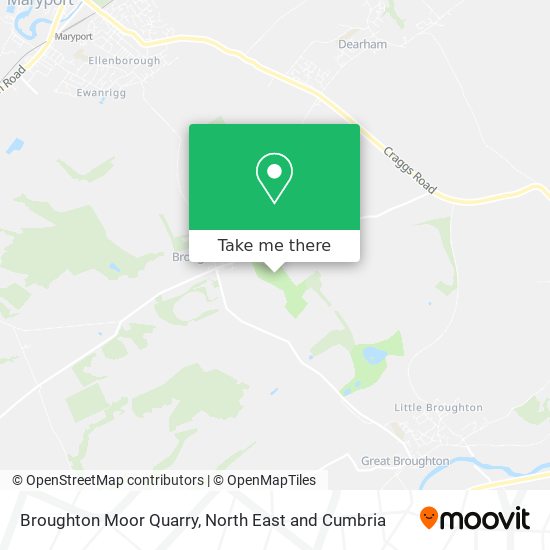 Broughton Moor Quarry map