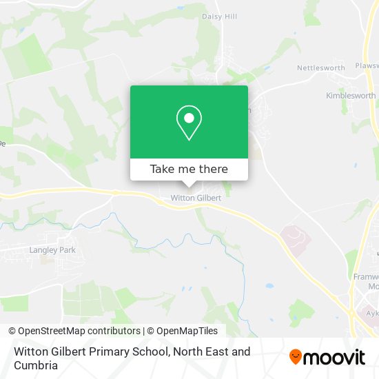 Witton Gilbert Primary School map