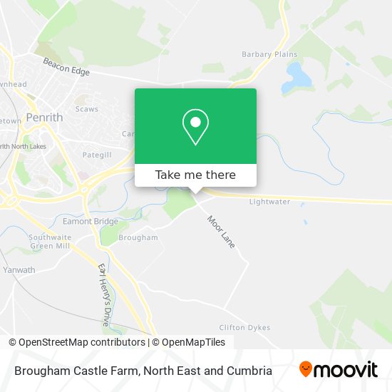 Brougham Castle Farm map