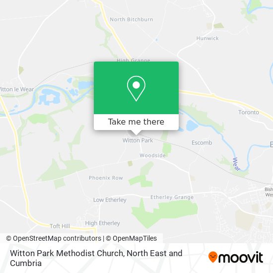 Witton Park Methodist Church map