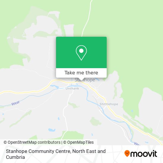 Stanhope Community Centre map