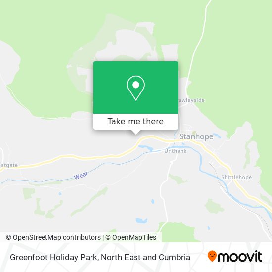 Greenfoot Holiday Park map