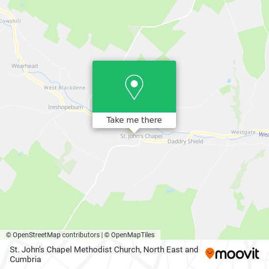St. John's Chapel Methodist Church map