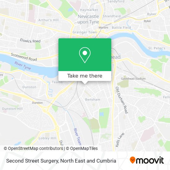 Second Street Surgery map