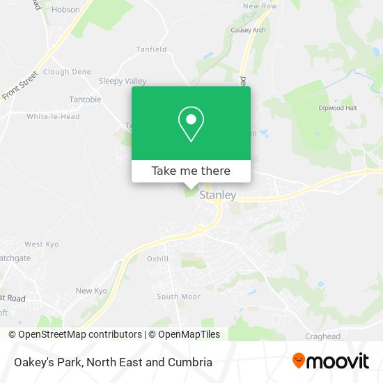 Oakey's Park map