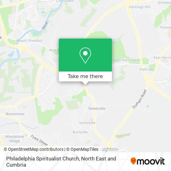 Philadelphia Spiritualist Church map