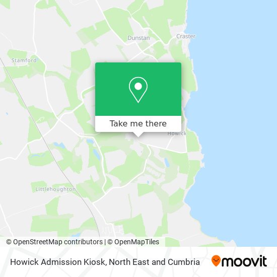 Howick Admission Kiosk map