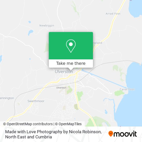 Made with Love Photography by Nicola Robinson map