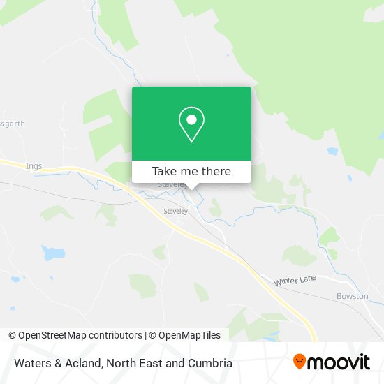 Waters & Acland map