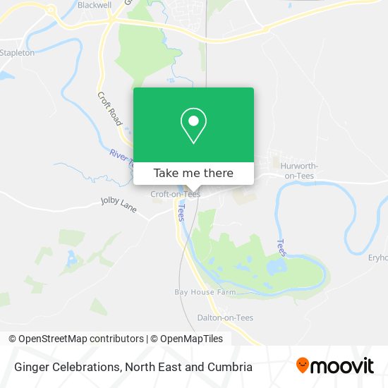 Ginger Celebrations map