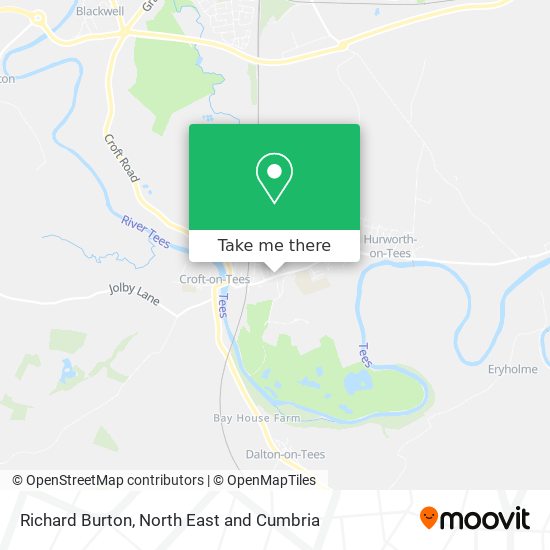 Richard Burton map