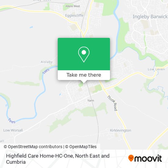 Highfield Care Home-HC-One map