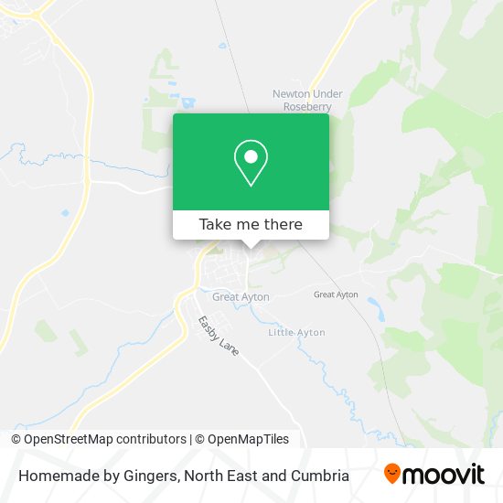 Homemade by Gingers map