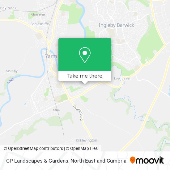 CP Landscapes & Gardens map
