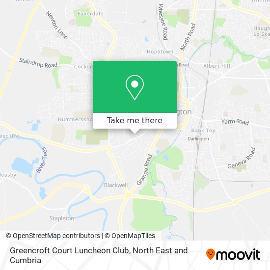 Greencroft Court Luncheon Club map