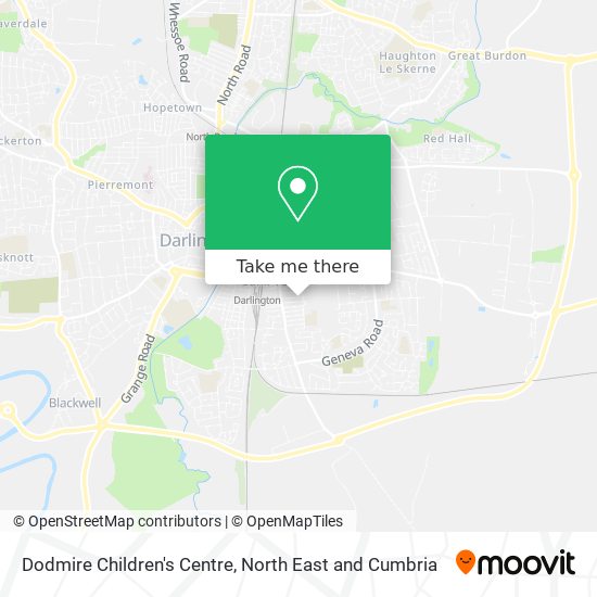 Dodmire Children's Centre map