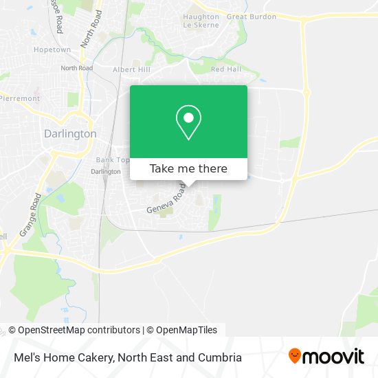 Mel's Home Cakery map