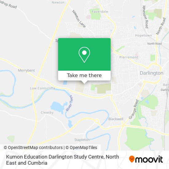 Kumon Education Darlington Study Centre map