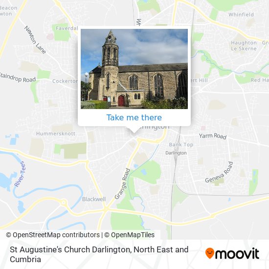 St Augustine's Church Darlington map