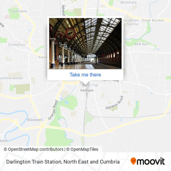 Darlington Train Station map