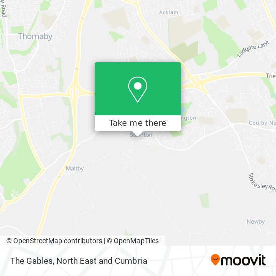 The Gables map