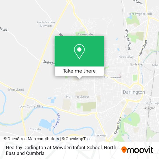 Healthy Darlington at Mowden Infant School map