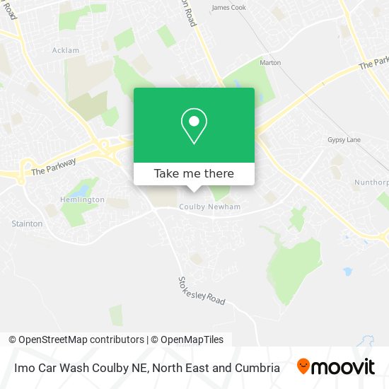 Imo Car Wash Coulby NE map