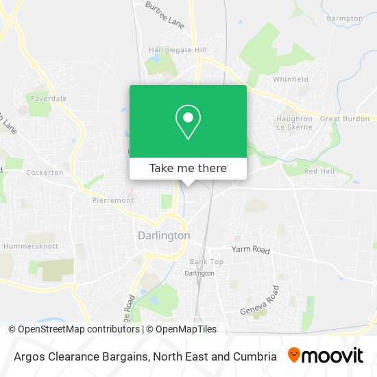 Argos Clearance Bargains map