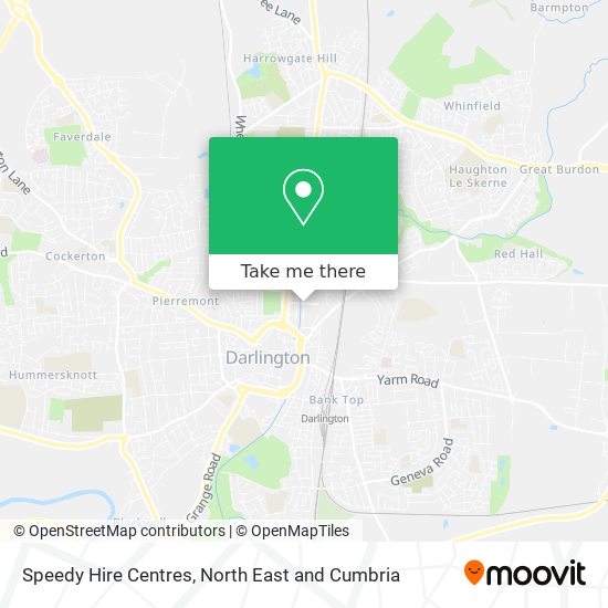 Speedy Hire Centres map