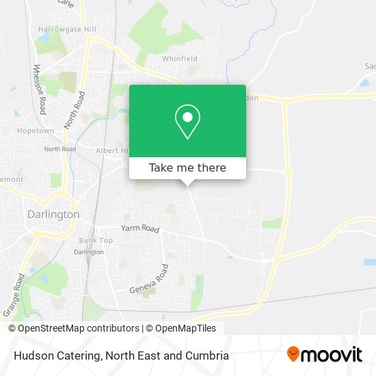 Hudson Catering map