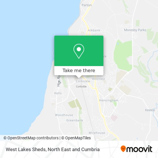 West Lakes Sheds map