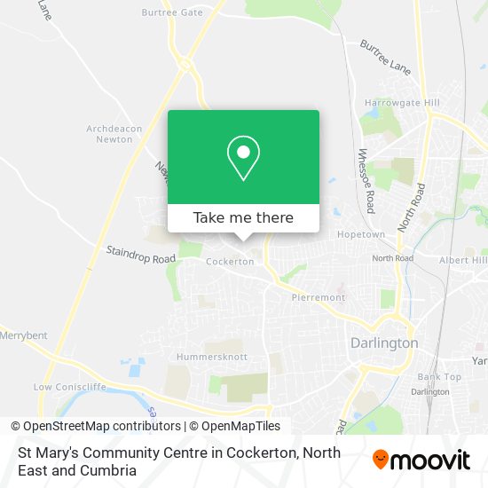 St Mary's Community Centre in Cockerton map