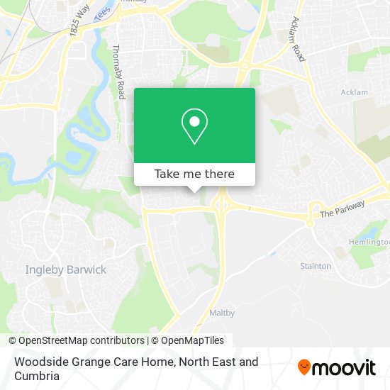 Woodside Grange Care Home map