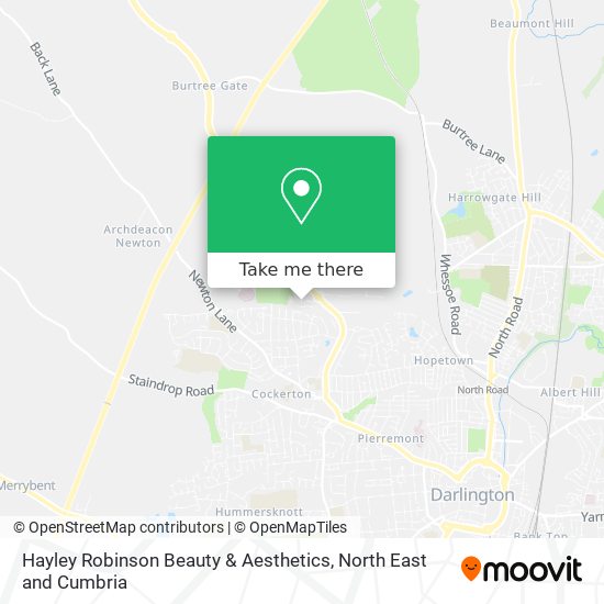 Hayley Robinson Beauty & Aesthetics map